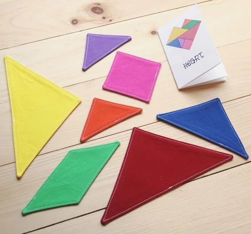 Fabric Tangram Puzzle PDF Sewing Pattern — Crafty Staci